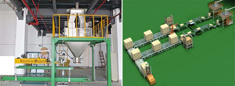 DLZ-1000B自动定量包装秤生产线包装系统鲁南衡器定量包装秤生产厂家鲁南衡器